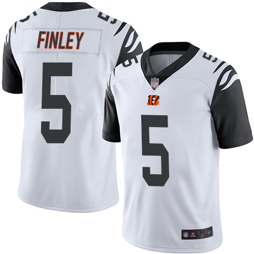 Cincinnati Bengals Limited White Men Ryan Finley Jersey NFL Footballl #5 Rush Vapor Untouchable->youth nfl jersey->Youth Jersey